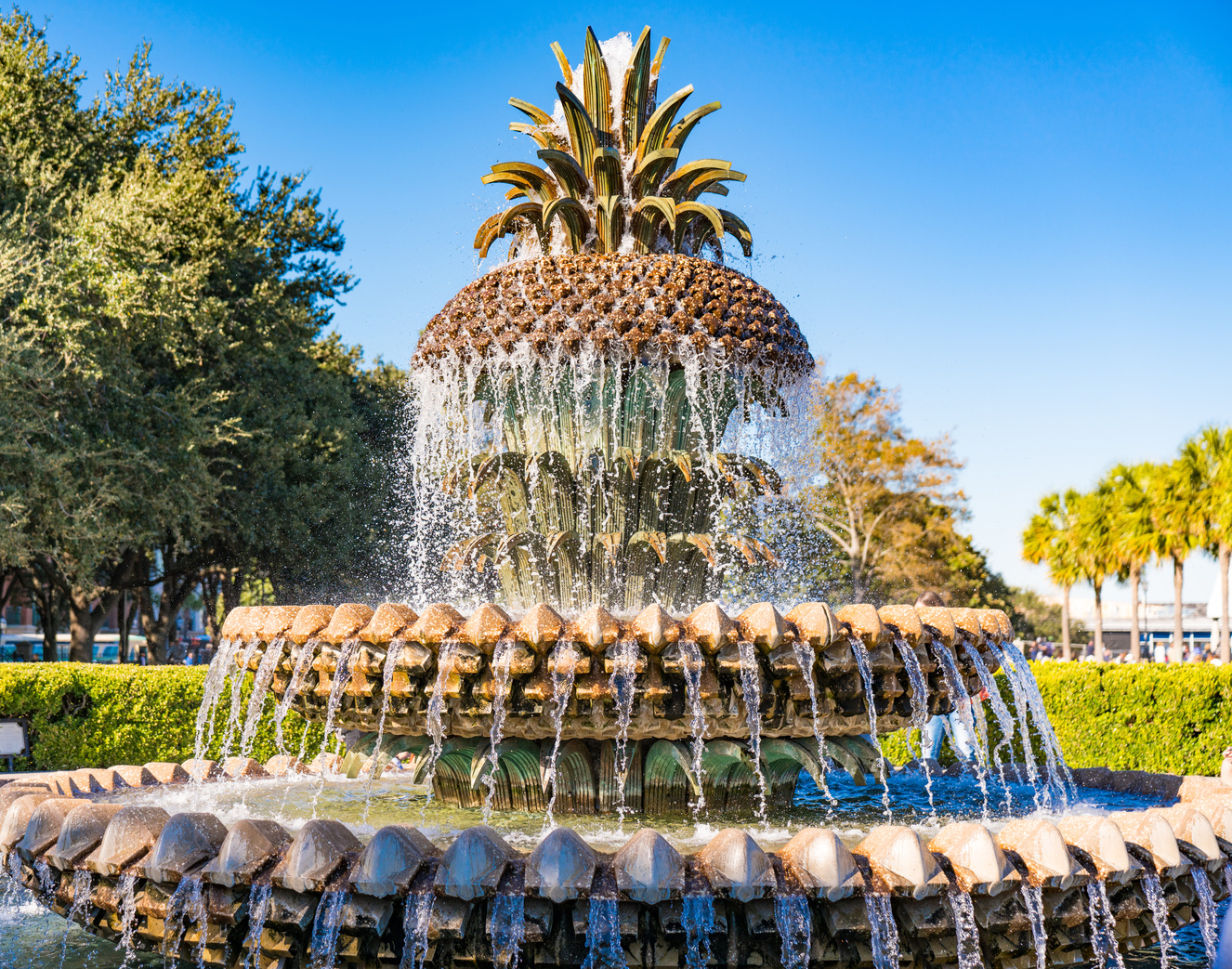 Pineapple Fountain in Charleston, SC
